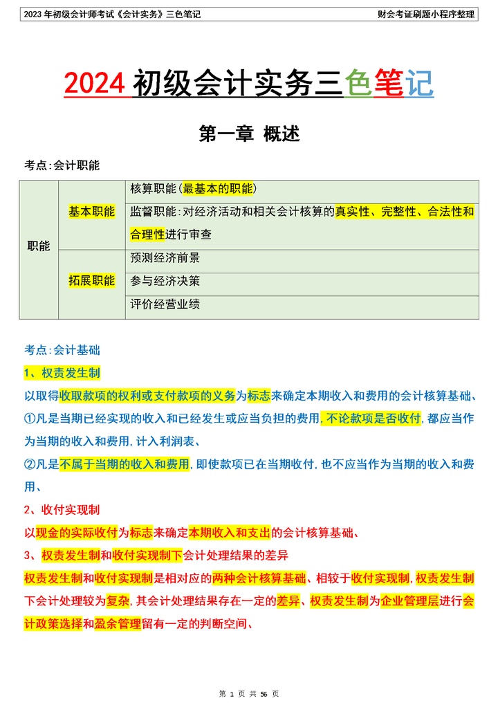 2024初级会计免费题库_初级会计考试题库2021_初级会计题库2020