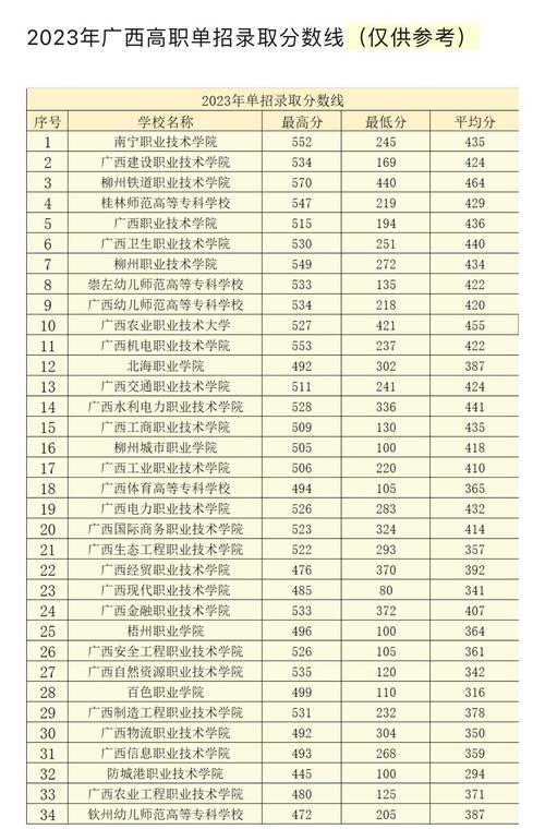 2024年南宁职业技术学院录取分数线_2024年南宁职业技术学院录取分数线_2024年南宁职业技术学院录取分数线